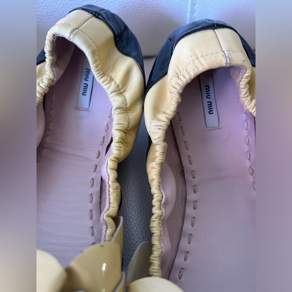 Miu Miu Patent leather ballet flats - size 37.5 - Picture 3 of 7